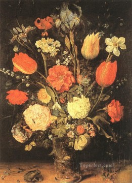 Jan Brueghel el Viejo Painting - Flores flamencas Jan Brueghel el Viejo